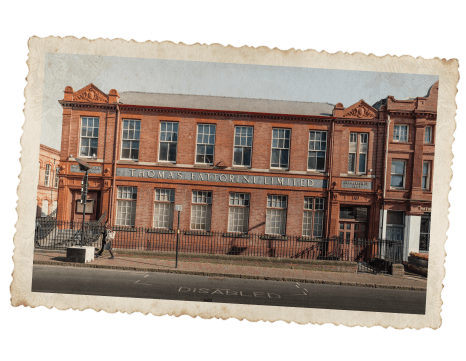 A red brick building